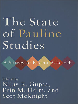 cover image of The State of Pauline Studies